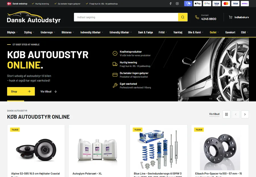 Dansk Autoudstyr forside