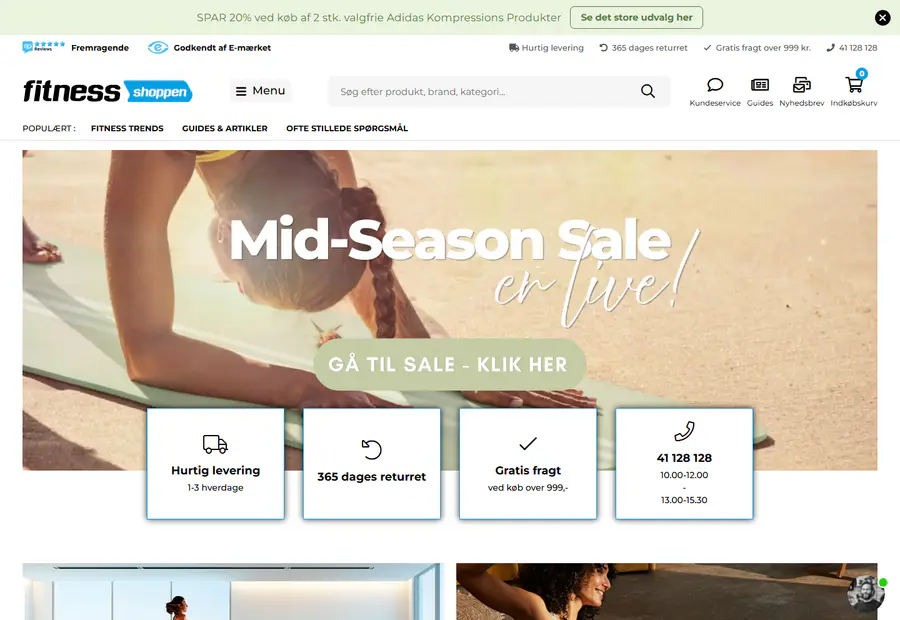 Fitnessshoppen forside