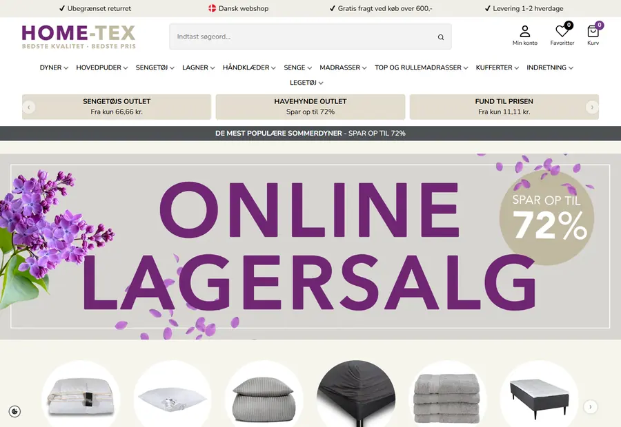 Home-tex forside