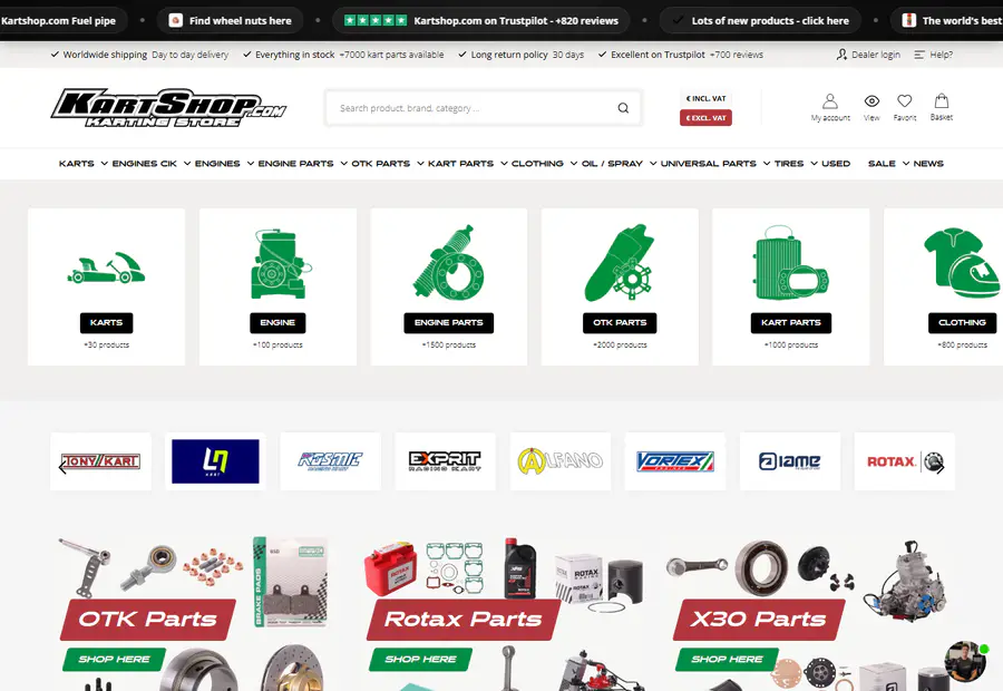 Kartshop forside